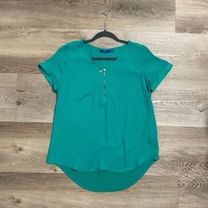 Apt 9 blouse with zipper detail